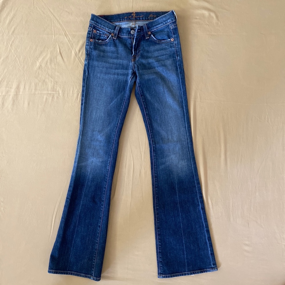 7 For All Mankind Women Denim Flare Jeans Size 24